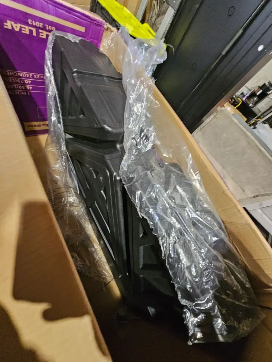 49 lb. Plastic Patio Umbrella Base Sand/Water Filled Outdoor Offset Cantilever Umbrella Base in Black - image 4