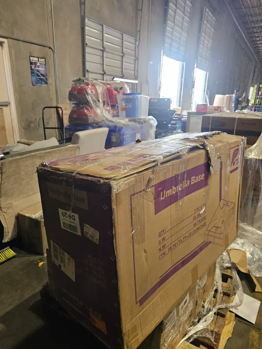 49 lb. Plastic Patio Umbrella Base Sand/Water Filled Outdoor Offset Cantilever Umbrella Base in Black - image 9