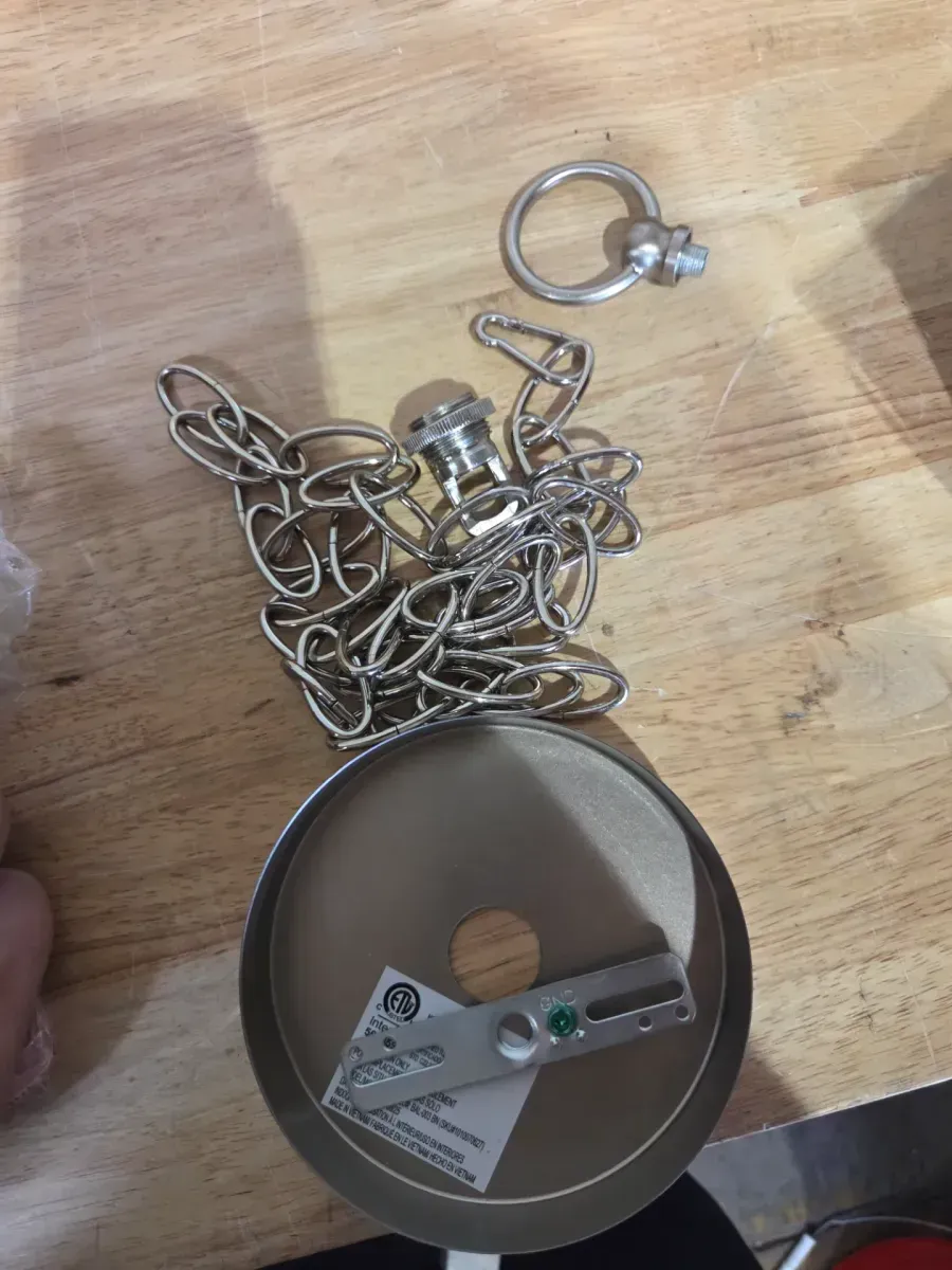 5-Light Brushed Nickel Chandelier Light Fixture with Frosted Glass Shades - image 4