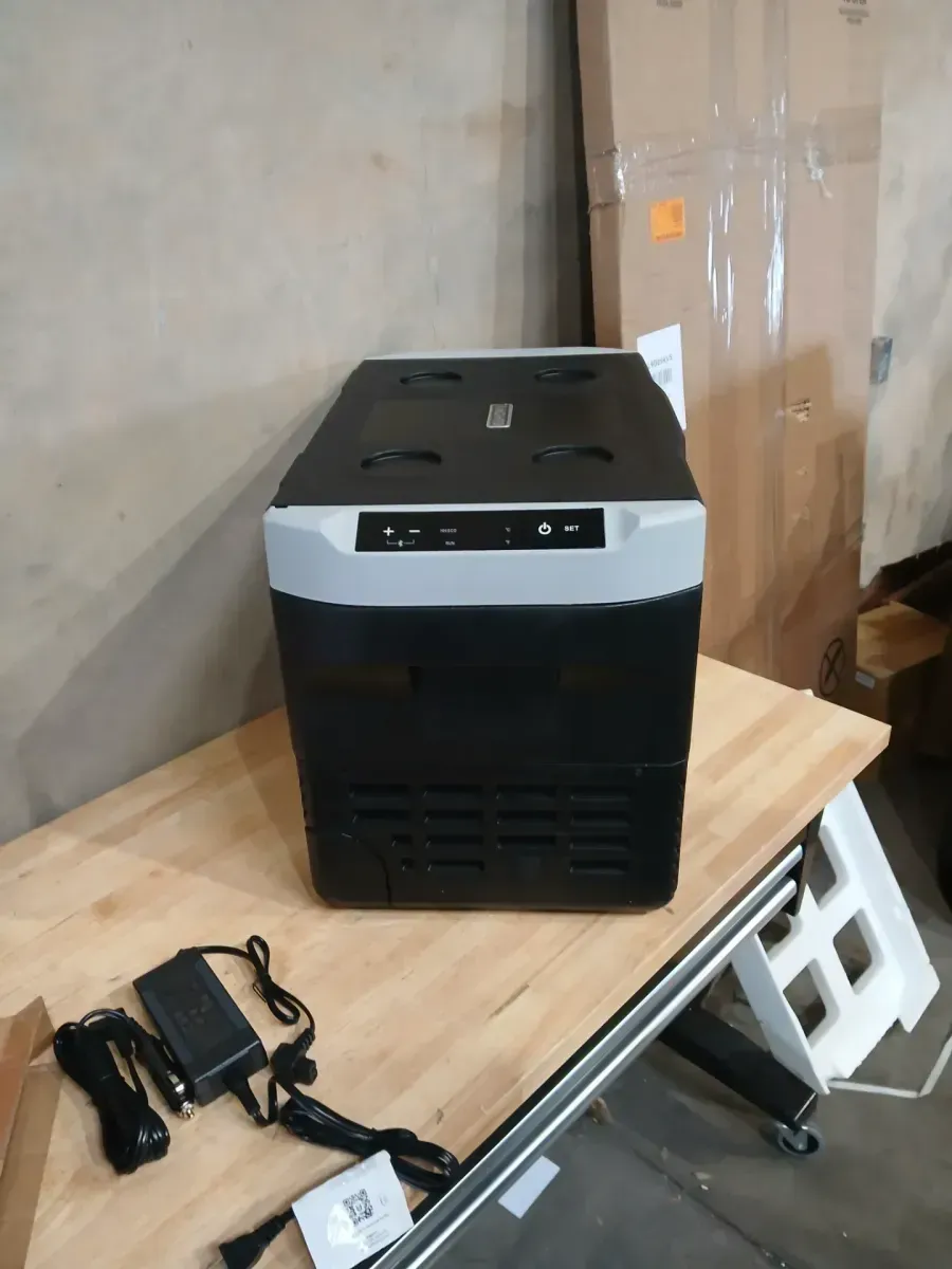 12-Volt 32 qt. Outdoor Portable Fridge in Black, FCC Certification, Large Capacity, Efficient Cooling, -4℉~68℉ - image 1