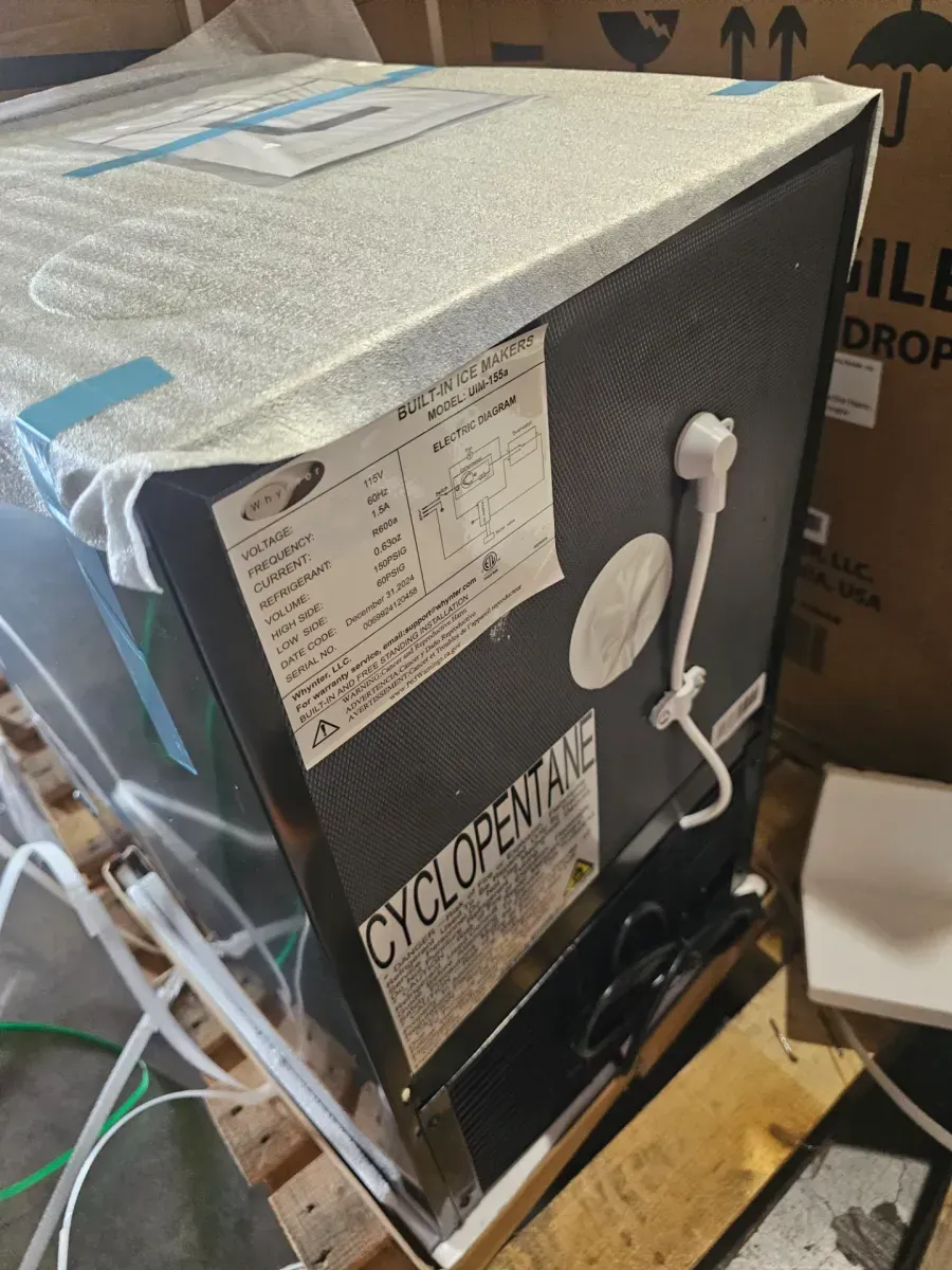 15 in. 12 lbs Built-In Ice Maker Crescent-shaped Ice Energy Star in Stainless Steel - image 3