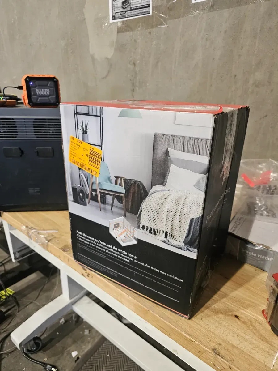 Forced Air Velocity 5 Whole Room 1500-Watt 5118 BTU Electric Space Fan Electric Heater Furnace, Black - image 4