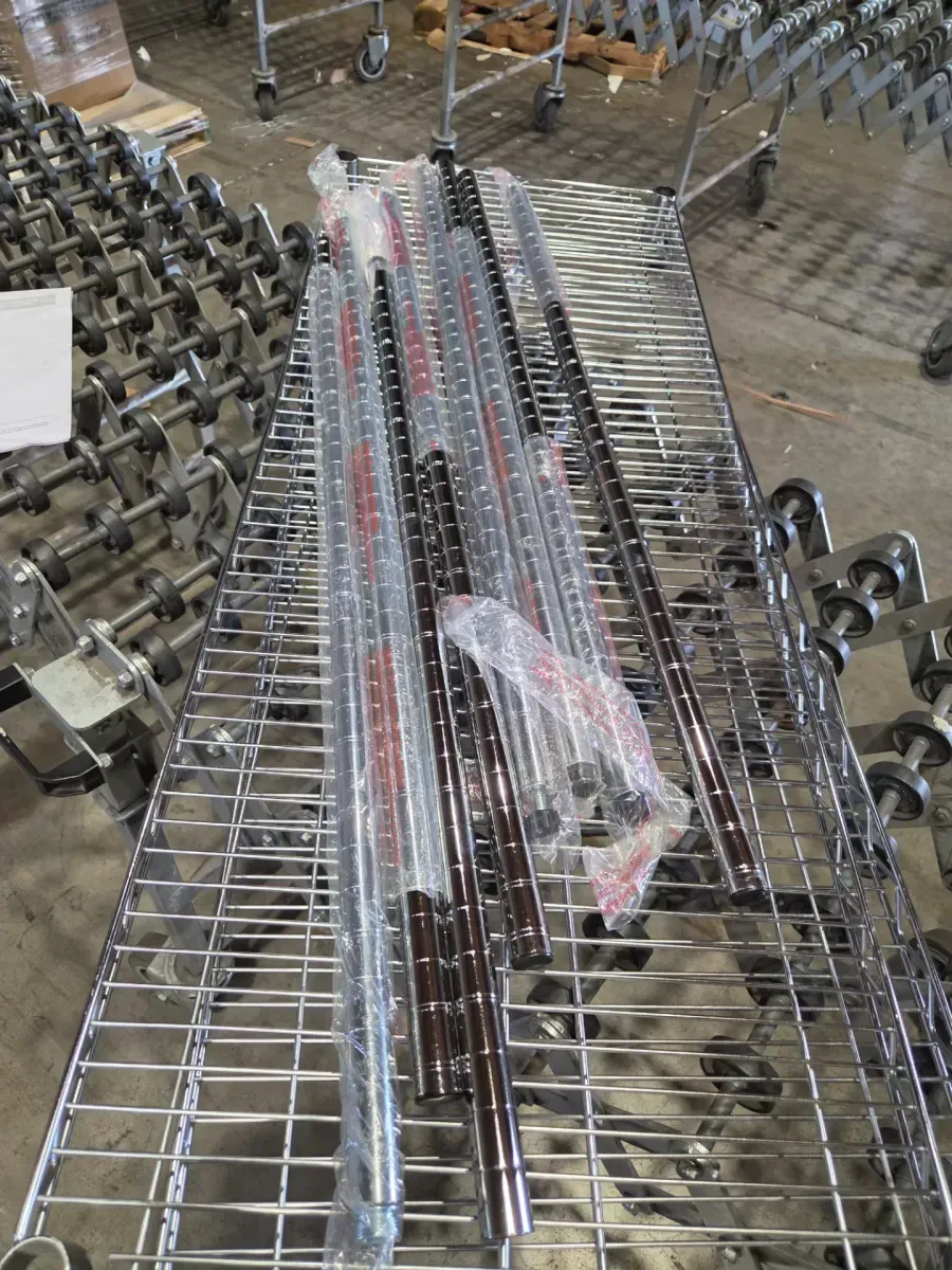 5-Tier Commercial Grade Heavy Duty Steel Wire Shelving Unit in Chrome (48 in. W x 72 in. H x 18 in. D) - image 4