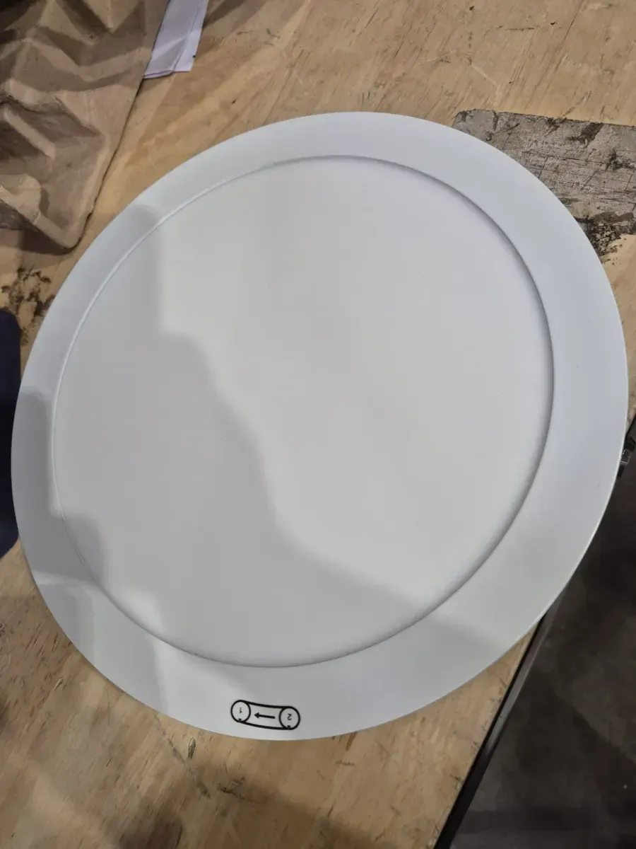 11 in. 12.5-Watt Dimmable White Integrated LED 875 Lumens Round Flat Panel Flush Mount Ceiling Light Color Change 5CCT - image 5