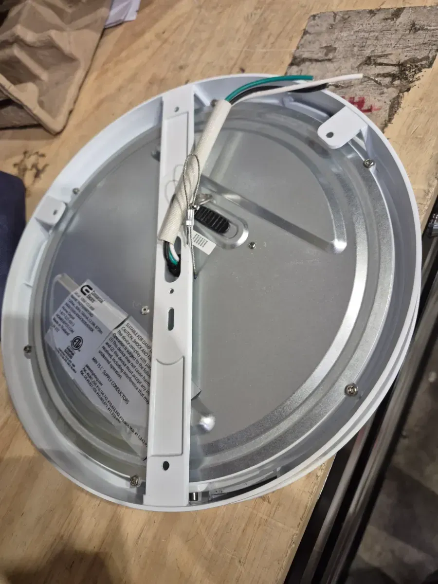 11 in. 12.5-Watt Dimmable White Integrated LED 875 Lumens Round Flat Panel Flush Mount Ceiling Light Color Change 5CCT - image 6