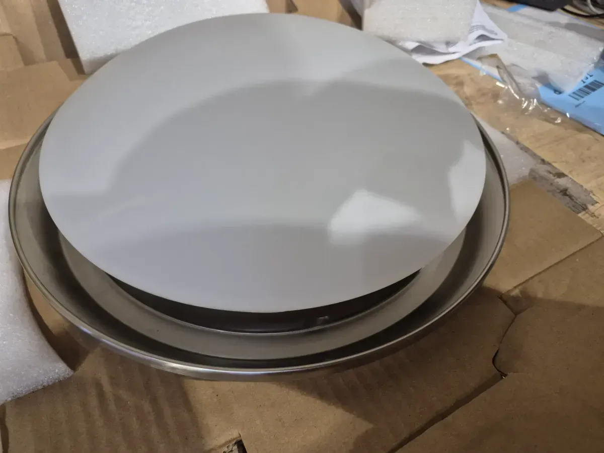 Withers 13 in. Light Brushed Nickel Adjustable CCT Integrated LED Ceiling Flush Mount Fixture with Glass Shade - image 4