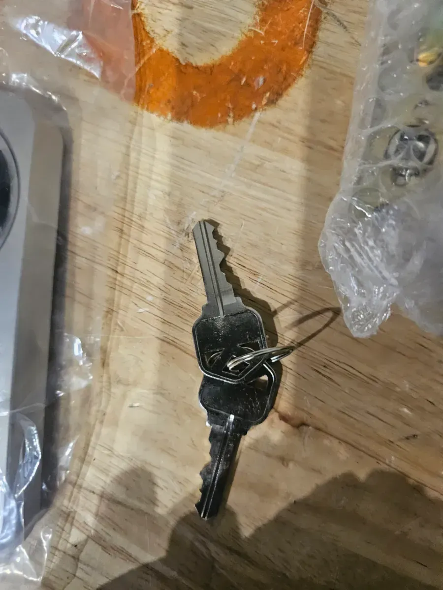 Keyless Satin Nickel Entry Door Knob - image 3