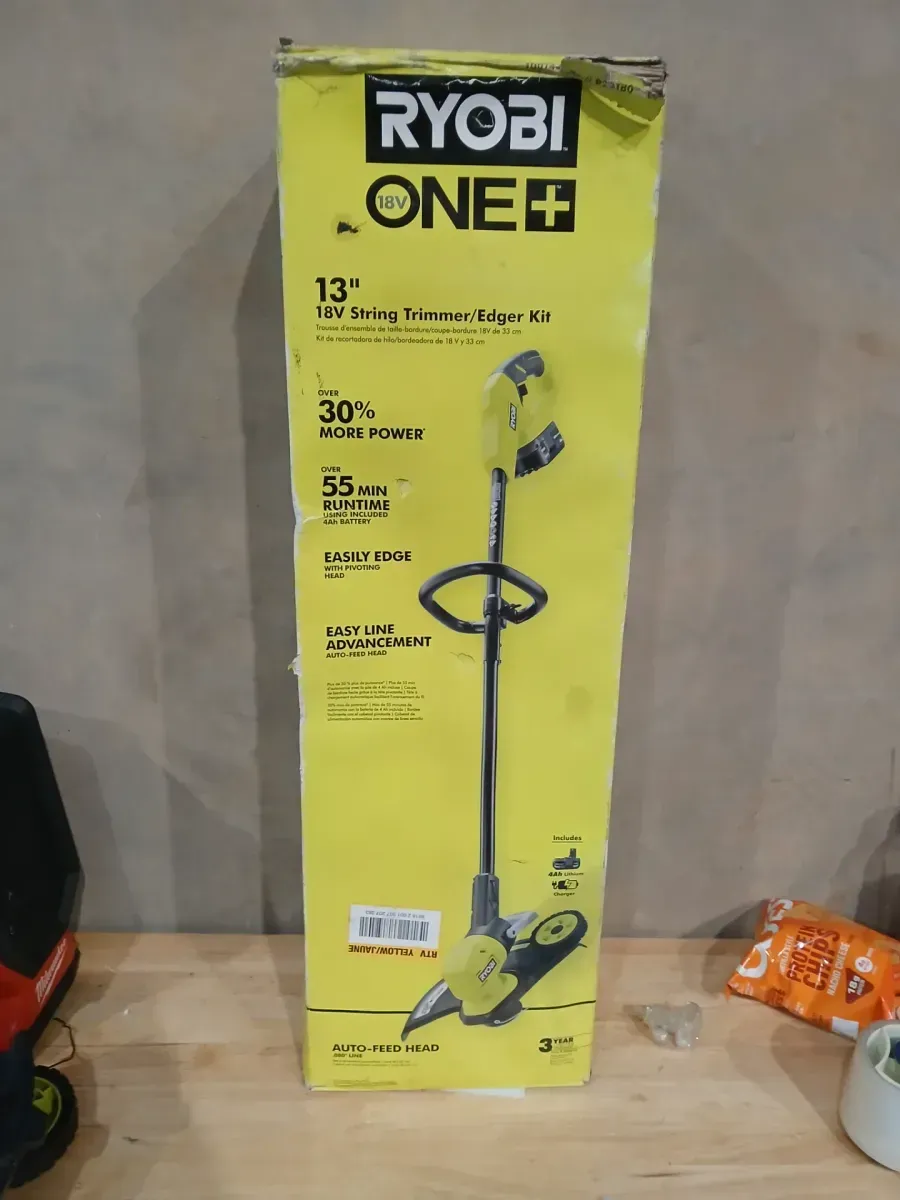 ONE+ 18V 13 in. Cordless Battery String Trimmer/Edger with 4.0 Ah Battery and Charger - image 2