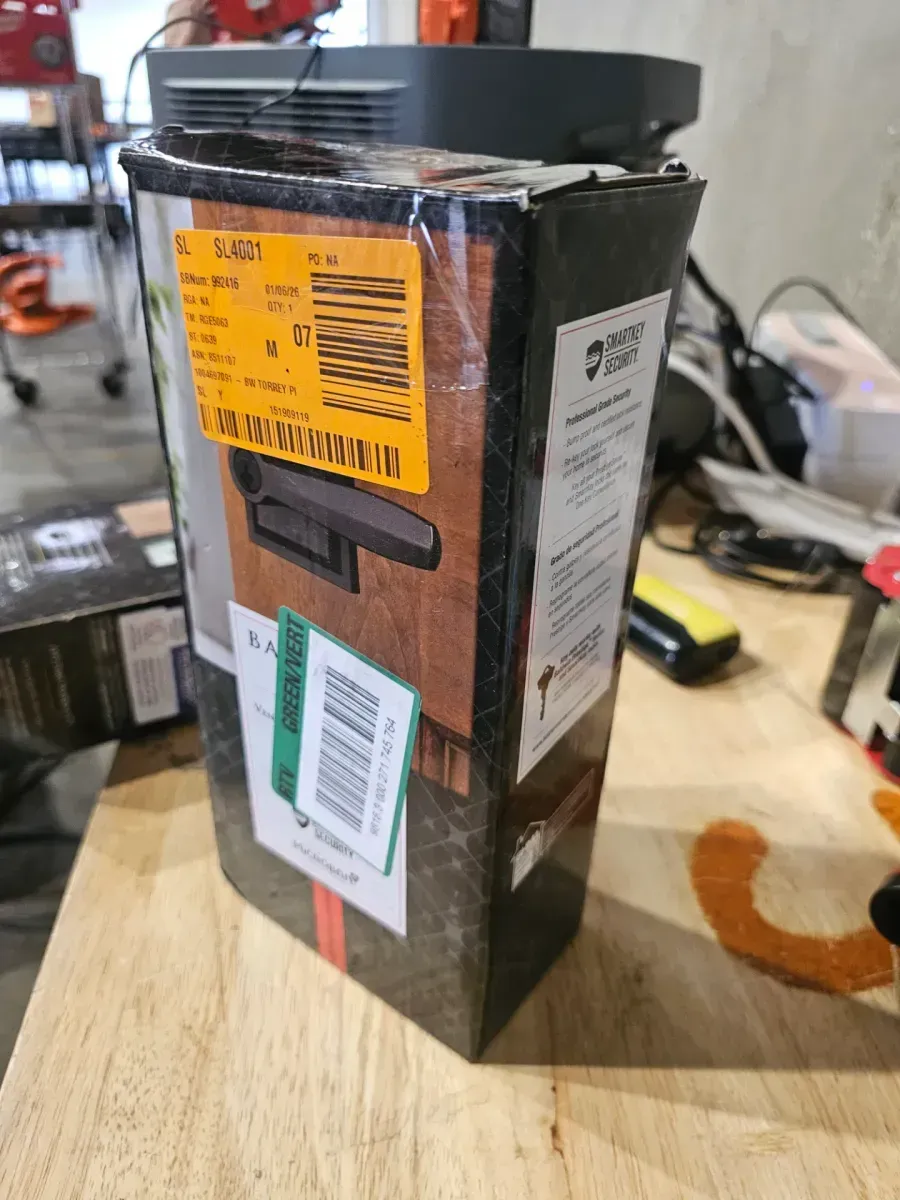 Torrey Venetian Bronze Low Profile Rose Keyed Entry Door Handle Featuring SmartKey Security - image 3