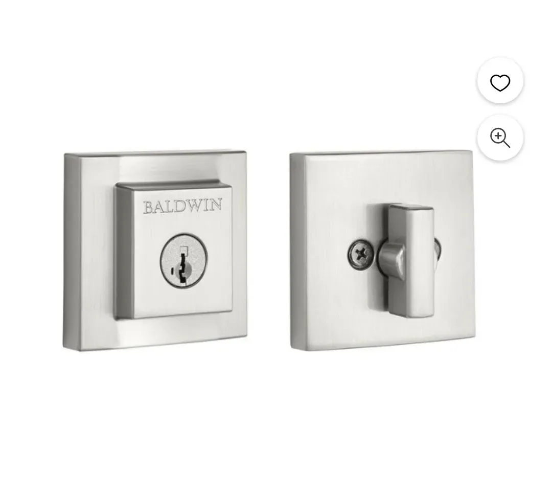 Baldwin Spyglass Single Cylinder Front Door Handleset in Satin Nickel - image 2