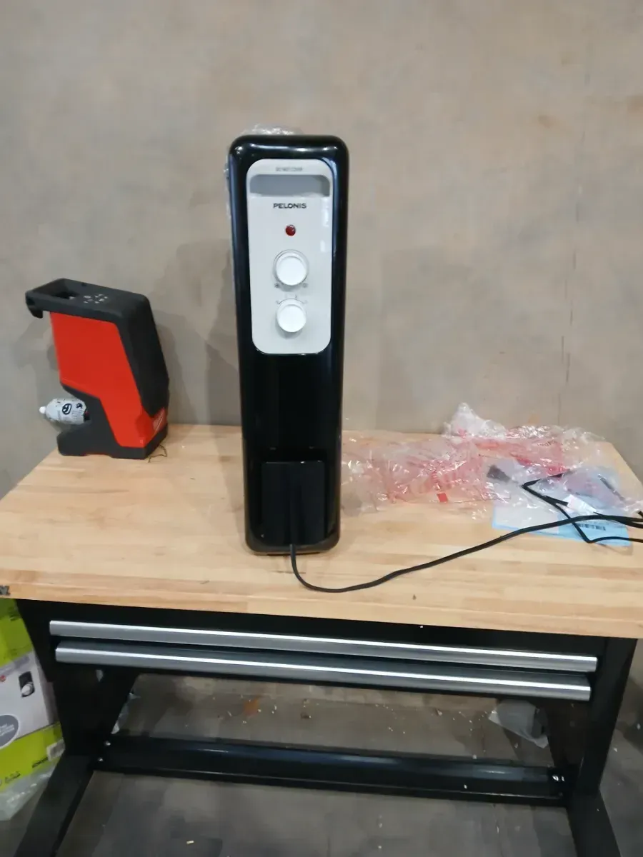 1500-Watt 23 in. Digital Tower Ceramic Heater and 1500-Watt Oil-Filled Radiant Electric Space Heater Combo - image 3