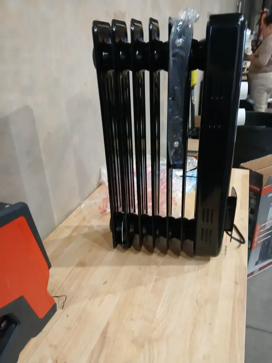 1500-Watt 23 in. Digital Tower Ceramic Heater and 1500-Watt Oil-Filled Radiant Electric Space Heater Combo - image 4