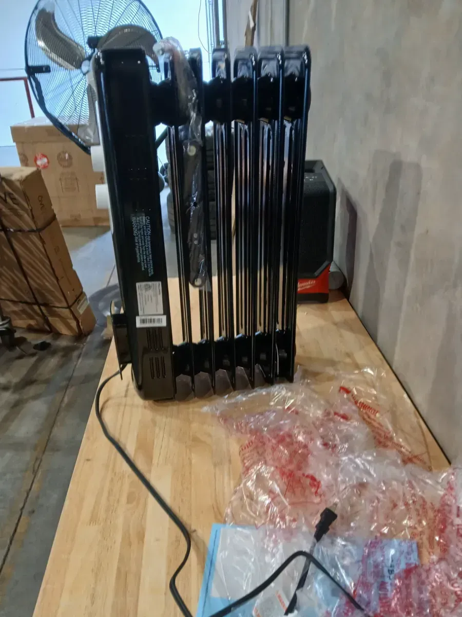 1500-Watt 23 in. Digital Tower Ceramic Heater and 1500-Watt Oil-Filled Radiant Electric Space Heater Combo - image 5