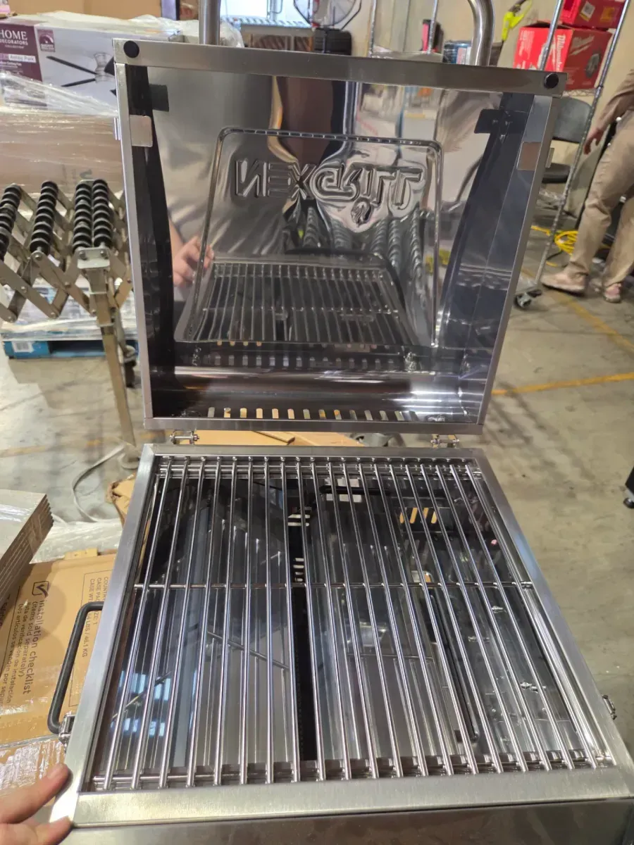 2-Burner Portable Propane Gas Table Top Grill in Stainless Steel - image 3