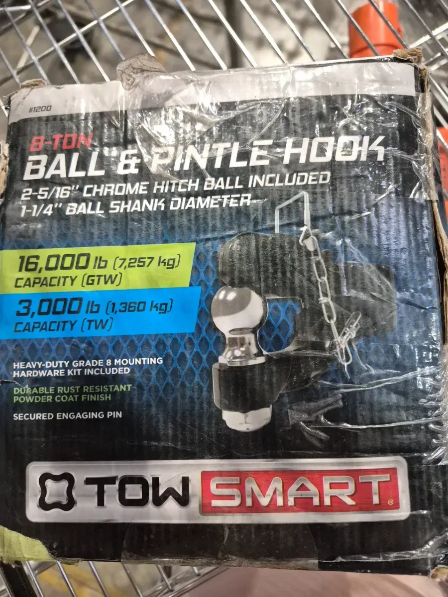 Pintle Hook with 2-5/16 in. Hitch Ball, Bolt-on, 16,000 lb. capacity - image 2