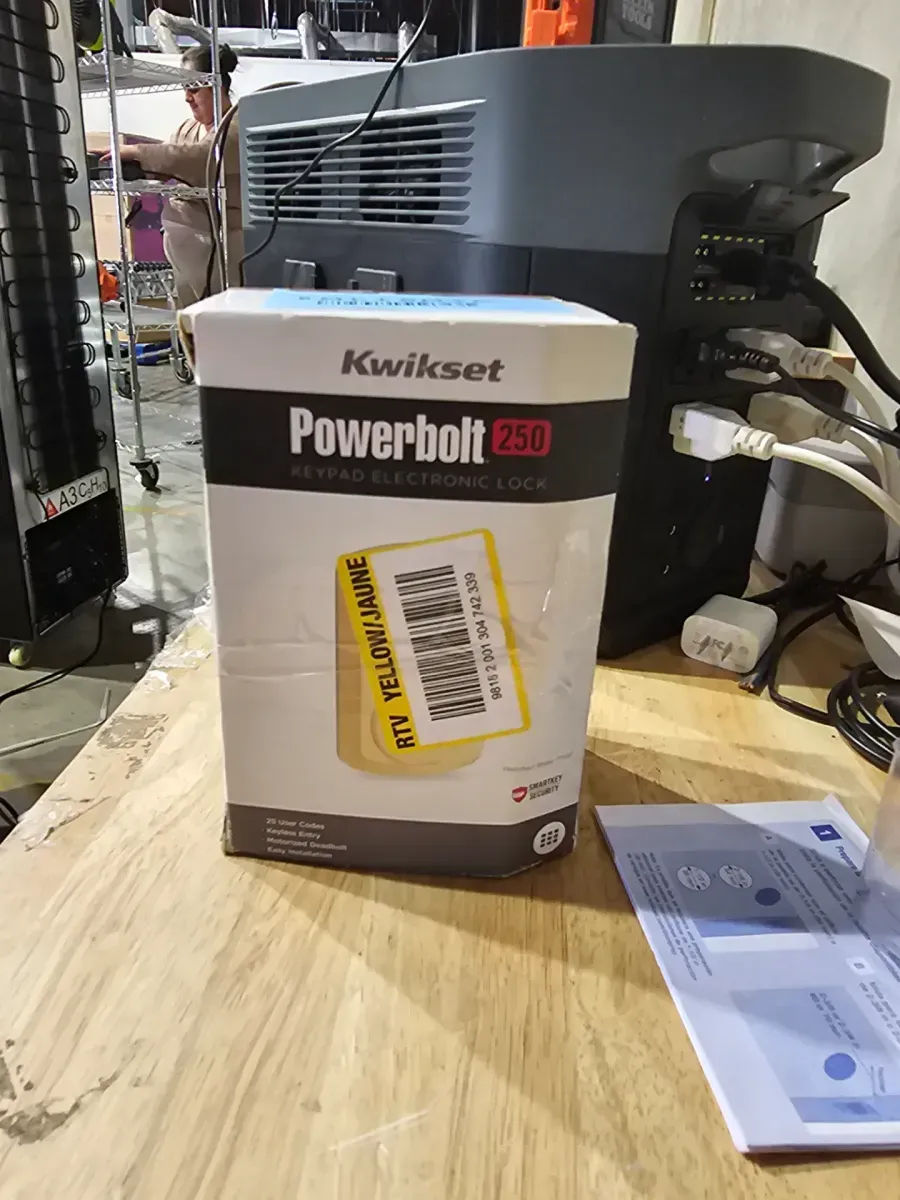 Powerbolt 250 10-Button Keypad Lifetime Polished Brass Transitional Electronic Deadbolt Door Lock - image 3