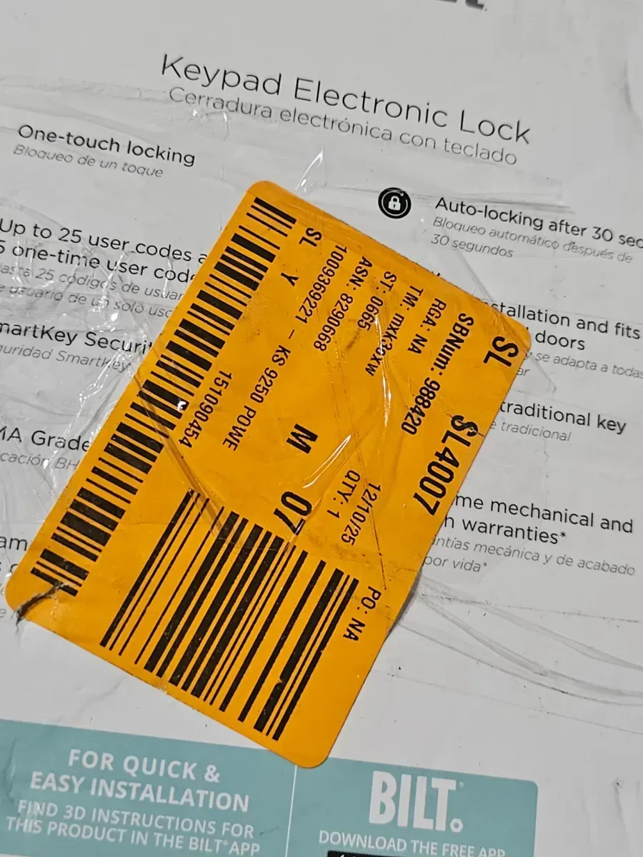 Powerbolt 250 10-Button Keypad Lifetime Polished Brass Transitional Electronic Deadbolt Door Lock - image 4