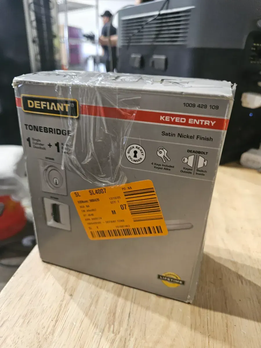 Tonebridge Satin Nickel Single Cylinder Combo Pack with Square Rose - image 3