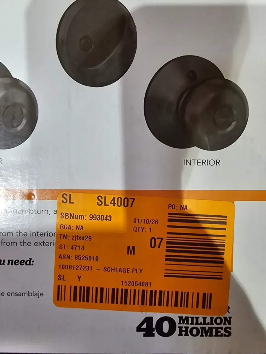 Schlage Keyed Entry Door Knob and Single Cylinder Deadbolt Combo Pack in Matte Black - image 2
