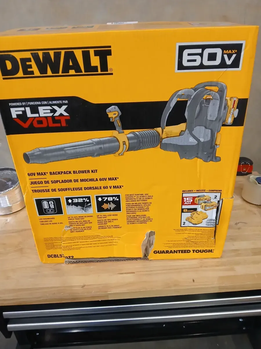 DEWALT FLEXVOLT 60V MAX Brushless Cordless Backpack Blower - image 2