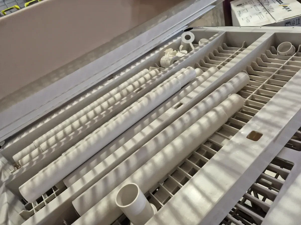 Lot of 4 Heavy-Duty Plastic Ventilated Shelving Panels - image 2