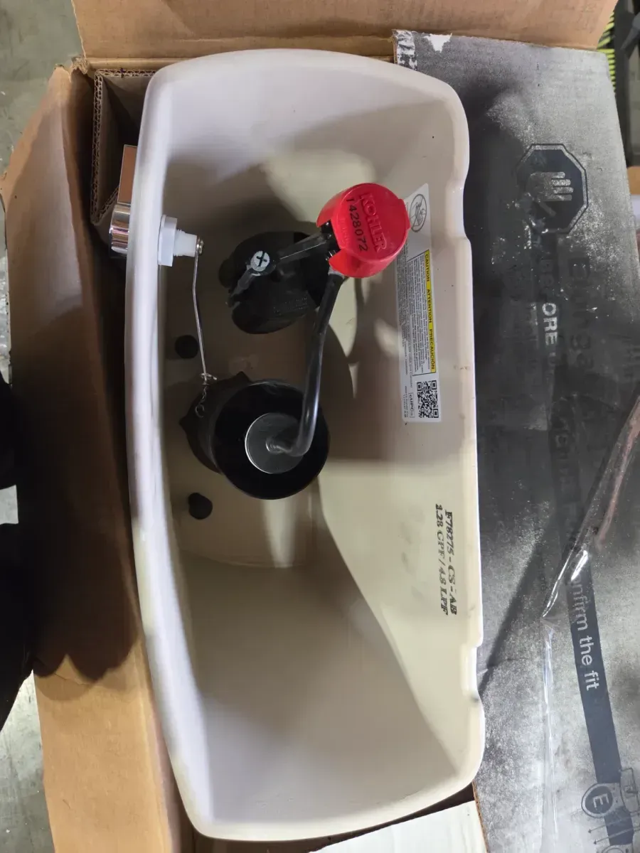 Chair Height Toilet in White with Soft Close Seat) - image 3