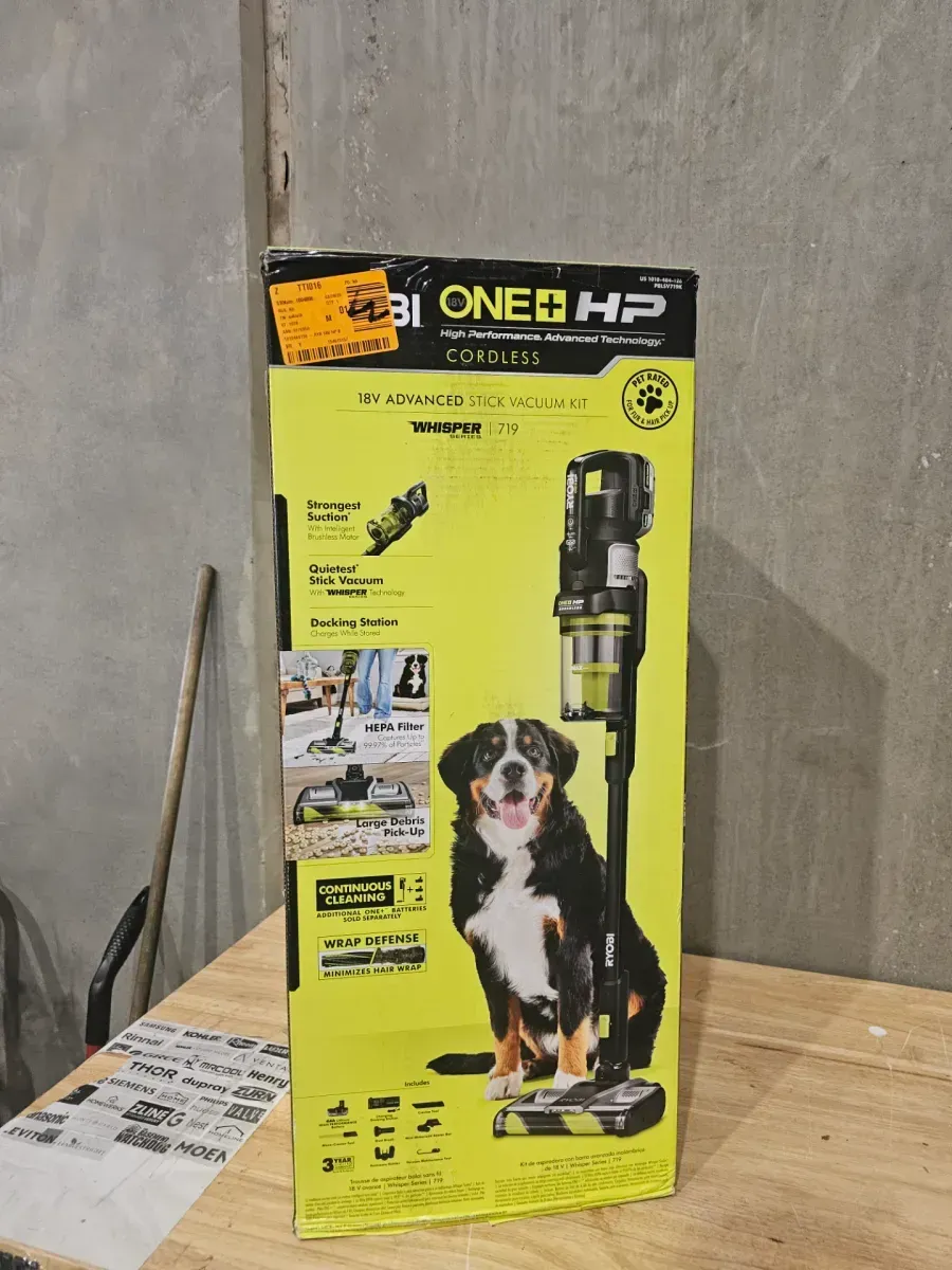 ONE+ HP 18V Brushless Cordless Advanced WHISPER Series Stick Vacuum Kit with Hand Vacuum, 4.0 Ah Battery, and Charger - image 3