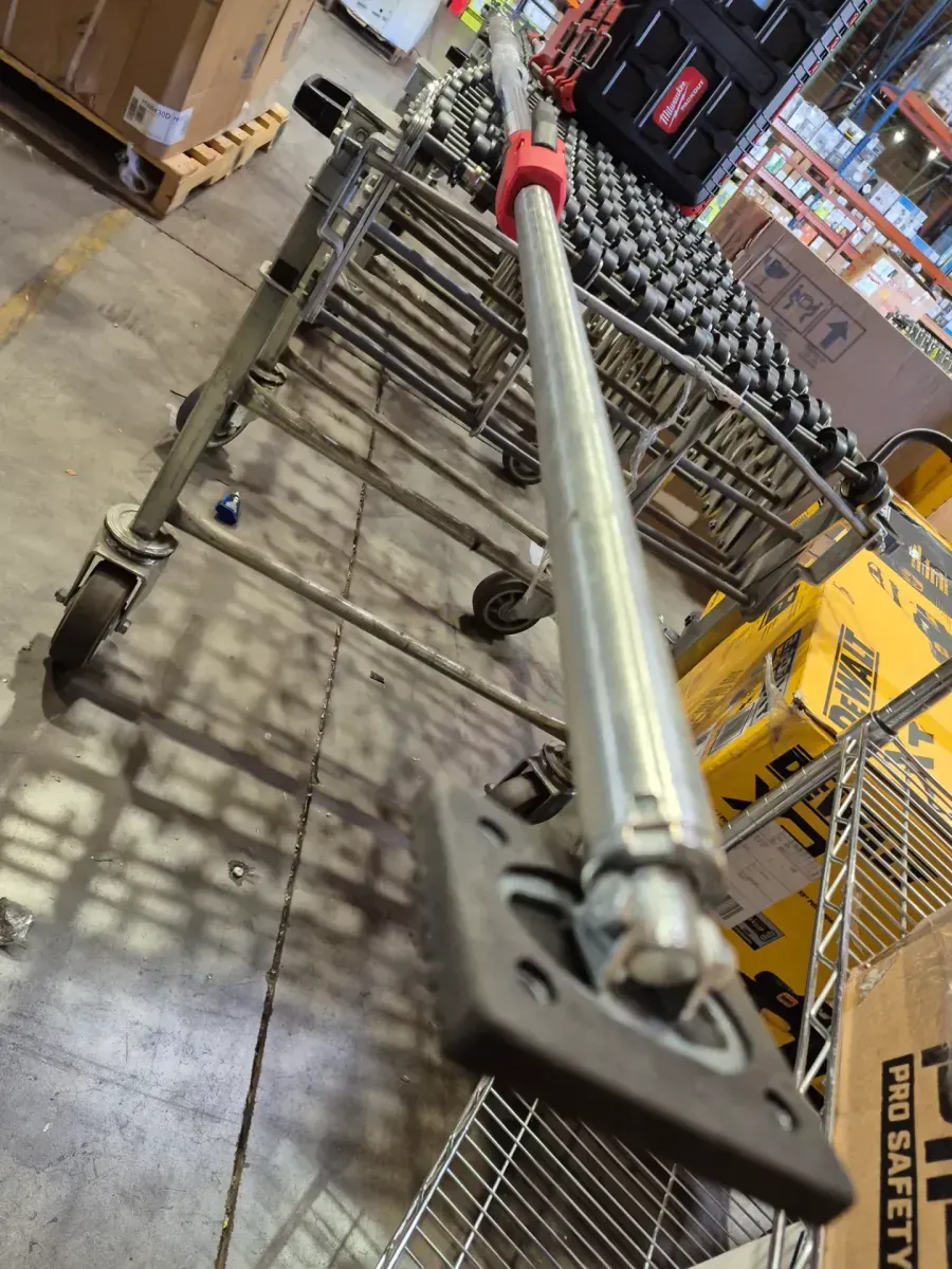 STE 145 in. Swiveling Ceiling Telescopic Support Rod Set with Pump Grip - image 4