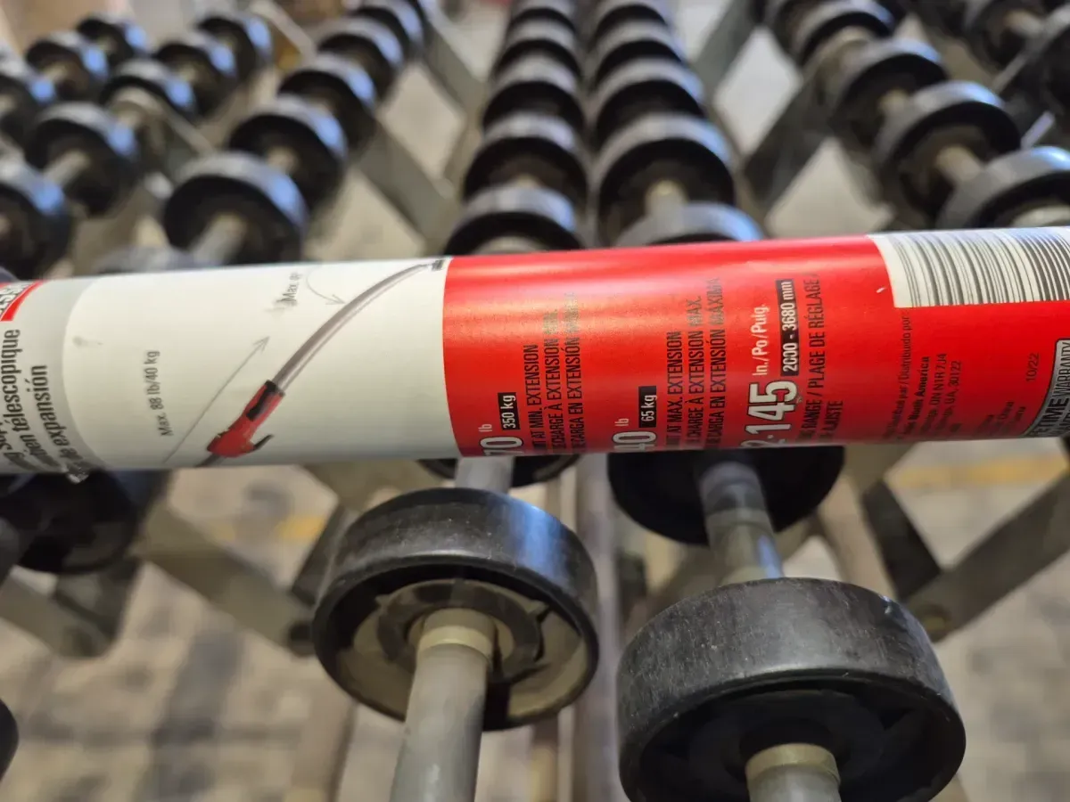 STE 145 in. Swiveling Ceiling Telescopic Support Rod Set with Pump Grip - image 3