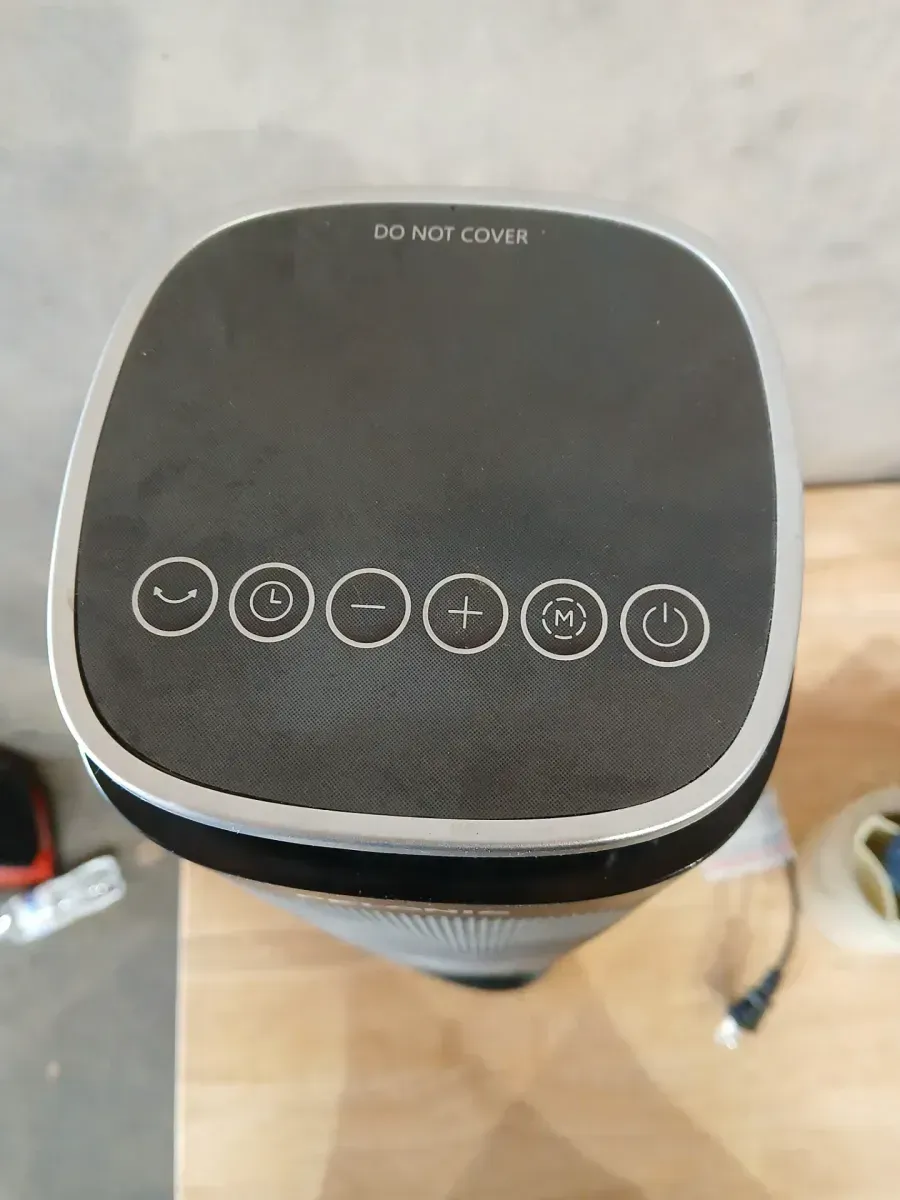 1500-Watt 23 in. Digital Tower Indoor Ceramic Heater Quiet Operation w/ Safety Overheat Protection and Fan Mode in Black - image 5