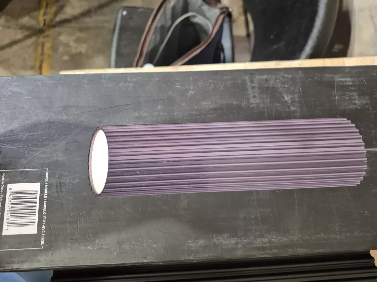 Groove 17-Watt Integrated LED Black Modern Hanging Mini Pendant Light for Kitchen Island - image 2