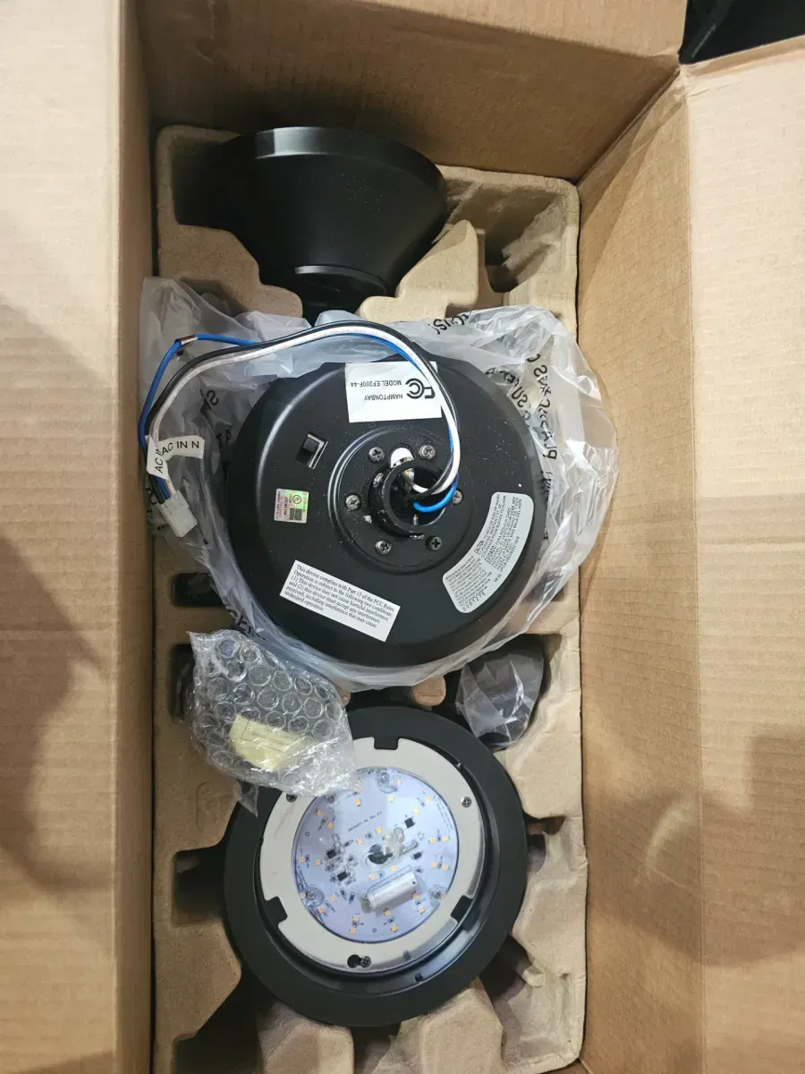 Castlegate 44 in. Indoor Integrated LED Matte Black Ceiling Fan with 3 Reversible Blades, Light Kit and Remote Control - image 5