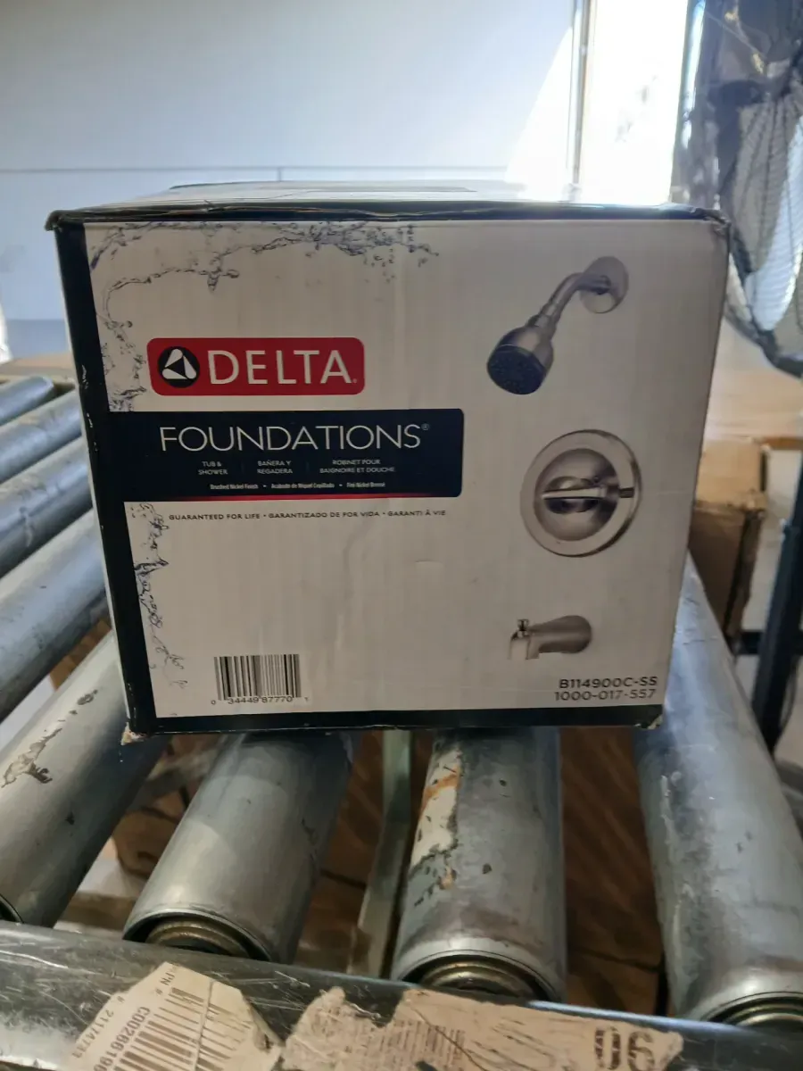 Foundations Single-Handle 1-Spray Tub and Shower Faucet in Brushed Nickel (Valve Included) - image 2