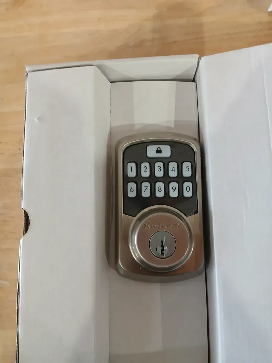 Aura Satin Nickel Single Cylinder Electronic Bluetooth Keypad Smart Lock Deadbolt featuring SmartKey Security - image 3