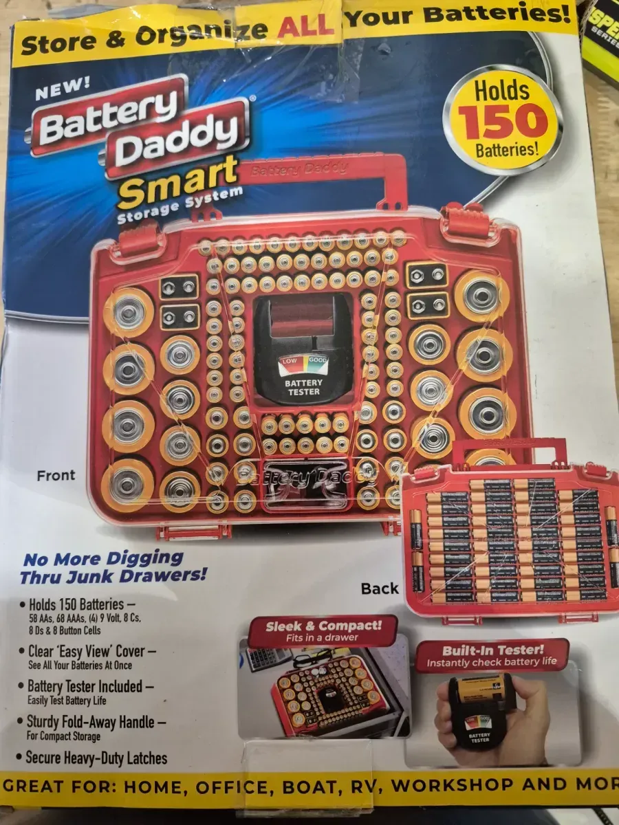 150 Battery Organizer and Storage Case with Tester - image 2