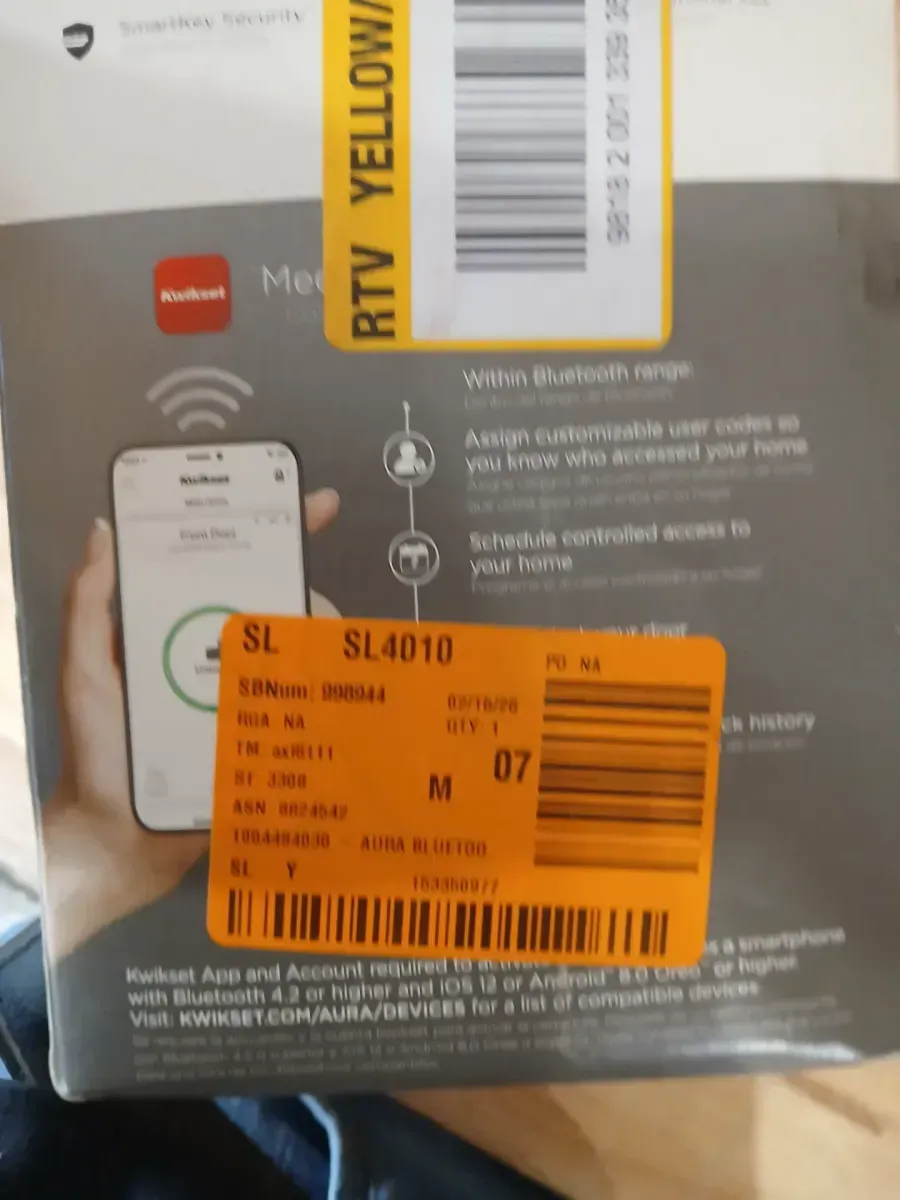 Aura Satin Nickel Single Cylinder Electronic Bluetooth Keypad Smart Lock Deadbolt featuring SmartKey Security - image 5