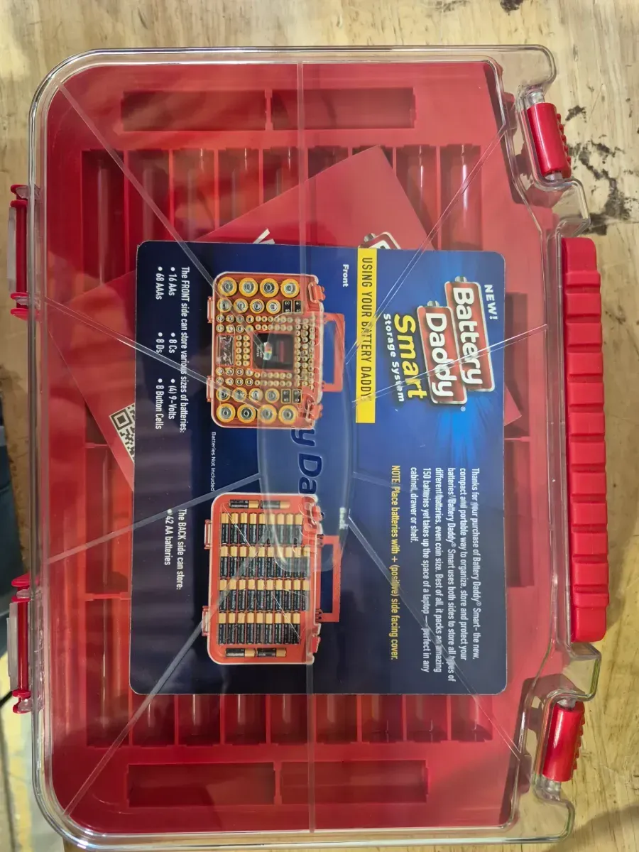 150 Battery Organizer and Storage Case with Tester - image 5