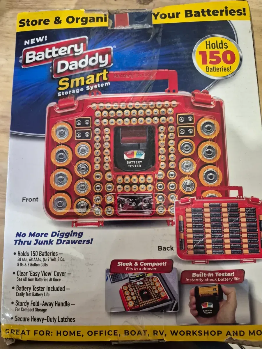 150 Battery Organizer and Storage Case with Tester - image 2