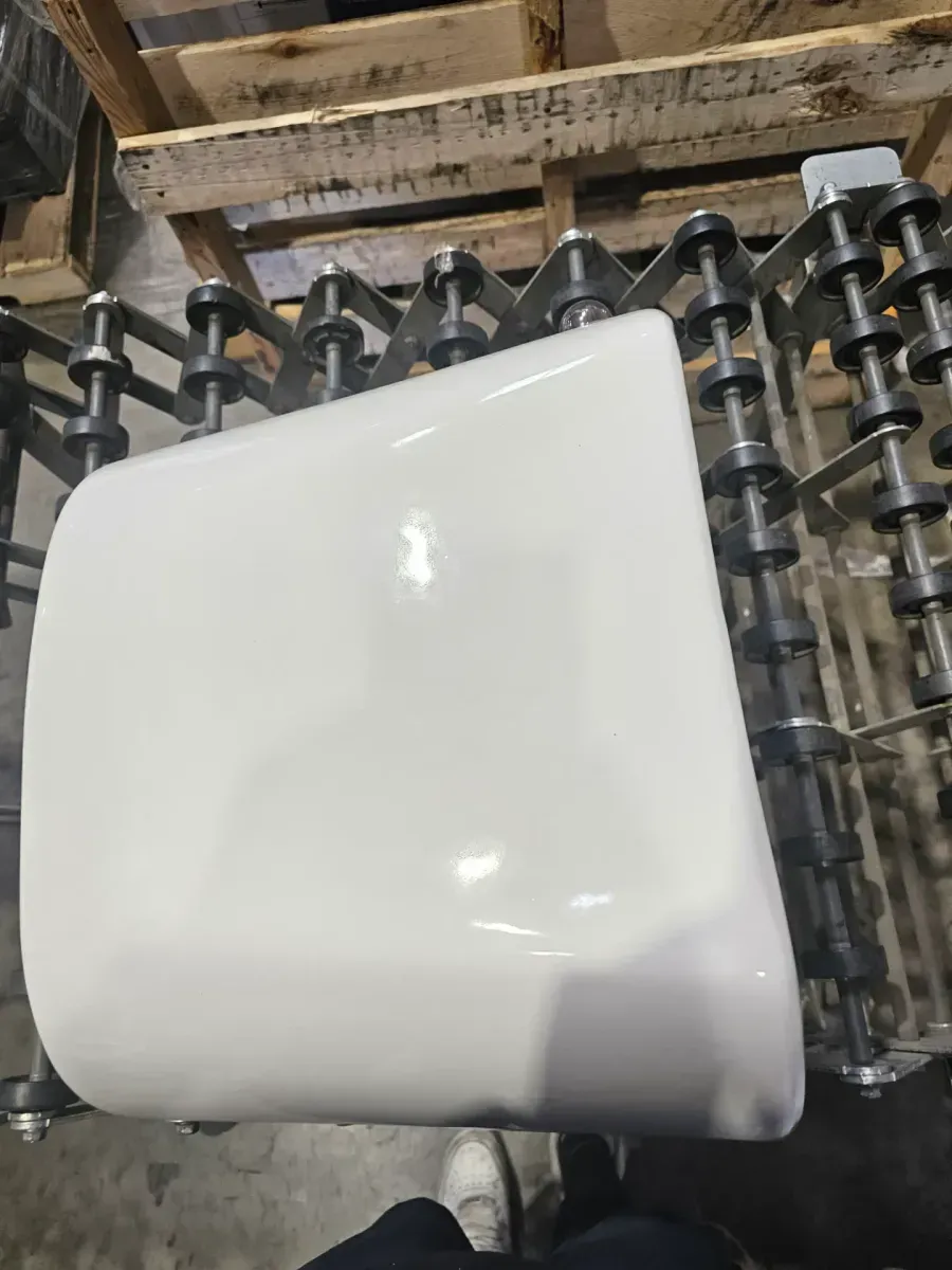 12 in. Rough In Two-Piece 1.28 GPF Single Flush Round Toilet in Biscuit, Seat Included - image 3