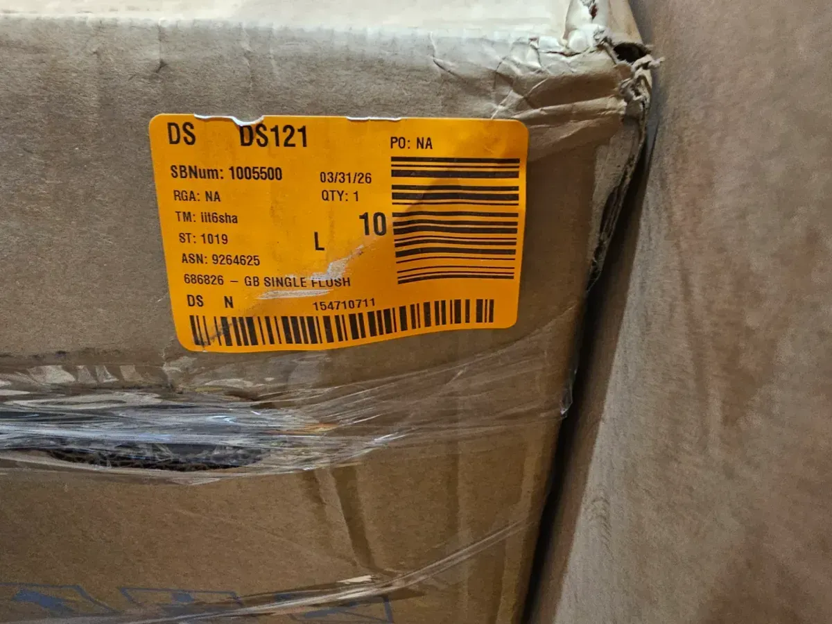 12 in. Rough In Two-Piece 1.28 GPF Single Flush Round Toilet in Biscuit, Seat Included - image 7