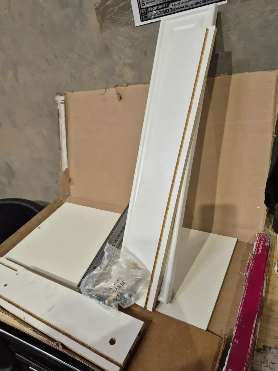 5 in. H x 23.5 in. W White Wood Drawer - image 5