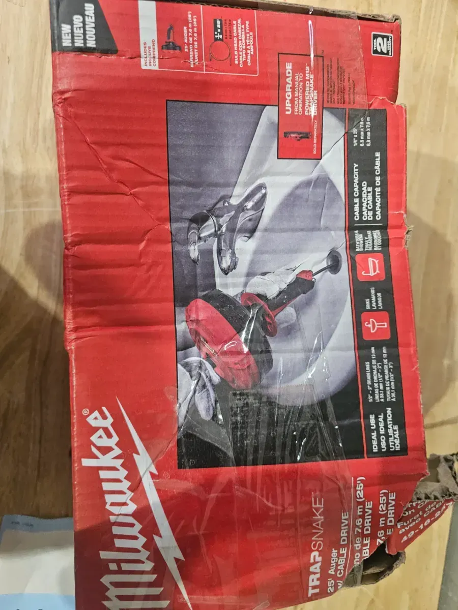 Milwaukee Trap Snake Auger Drain Cleaning Kit - image 4