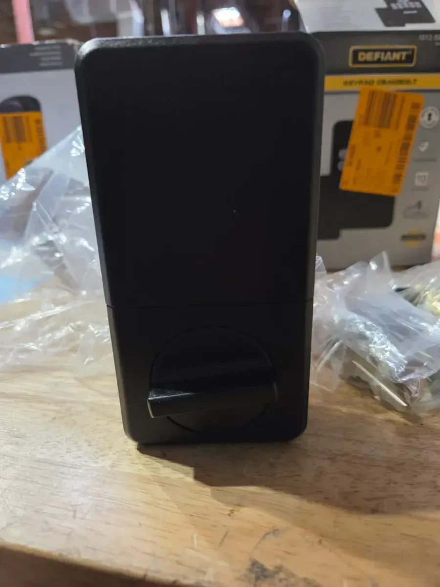 Radius Matte Black Single Cylinder Electronic Keypad Deadbolt Lock - image 3