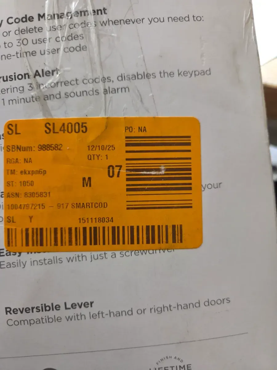 Kwikset SmartCode 917 Satin Nickel Keypad Electronic Single-Cylinder Tustin Door Handle Featuring SmartKey Security - image 2