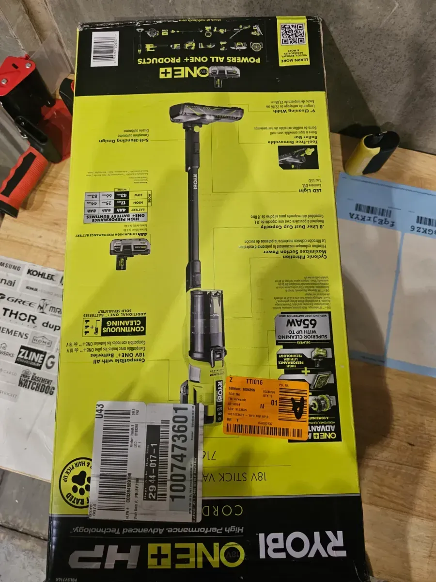 ONE+ HP 18V Cordless Pet Stick Vacuum Cleaner Kit with 4.0 Ah HIGH PERFORMANCE Battery and Charger - image 3