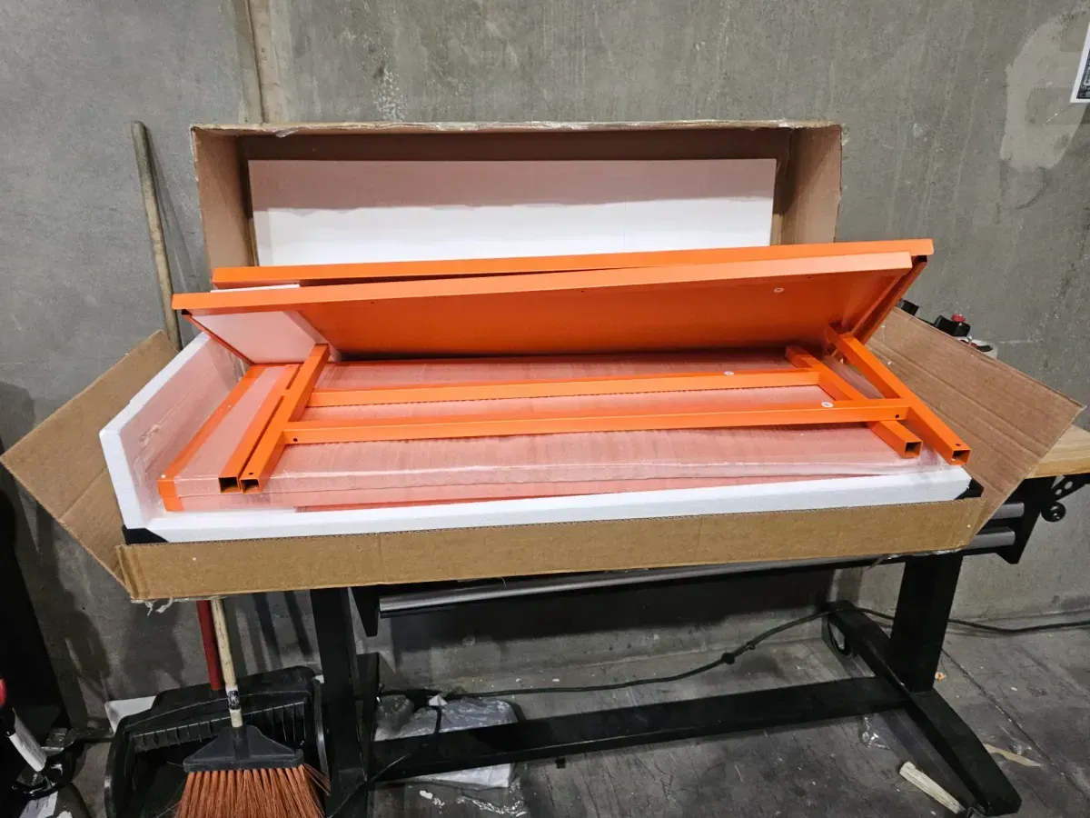 Orange 3 Tier 47.24 in. H Metal Storage Cabinet with Adjustable Shelves 2 Door Metal Locker Style Accent Storage Cabinet - image 2