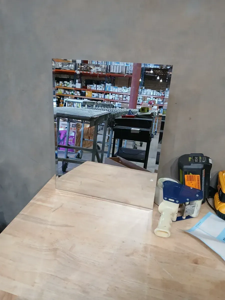 16 in. W x 20 in. H Rectangular Recessed or Surface Mount Frameless Beveled Mirror Medicine Cabinet - image 3