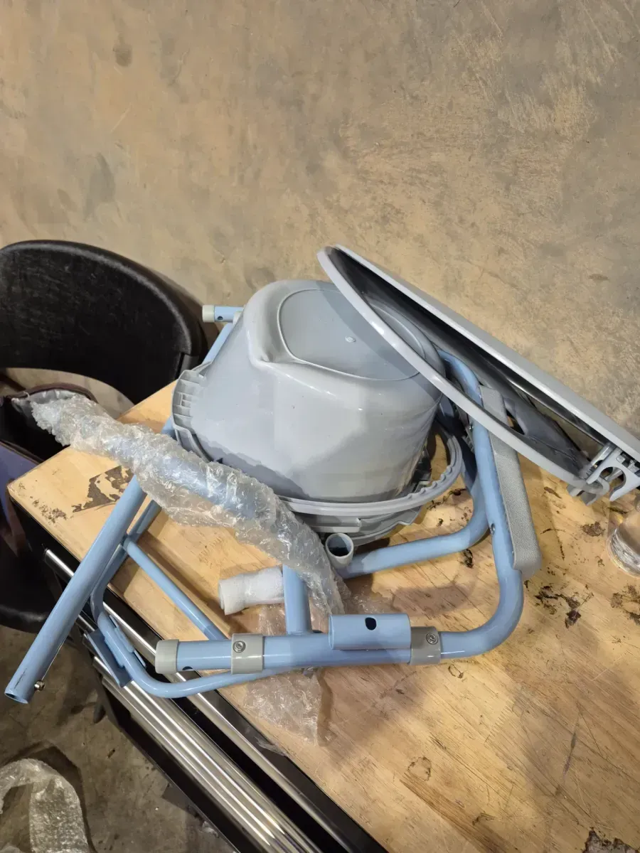 3-in-1 Steel Folding Bedside Commode Toilet Seat - image 3