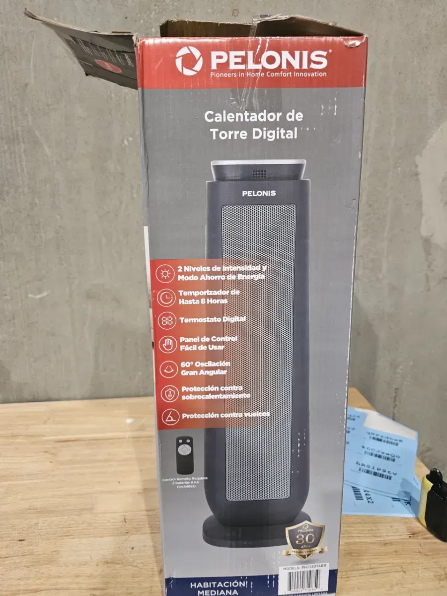 1500-Watt 23 in. Digital Tower Indoor Ceramic Heater Quiet Operation w/ Safety Overheat Protection and Fan Mode in Black - image 4