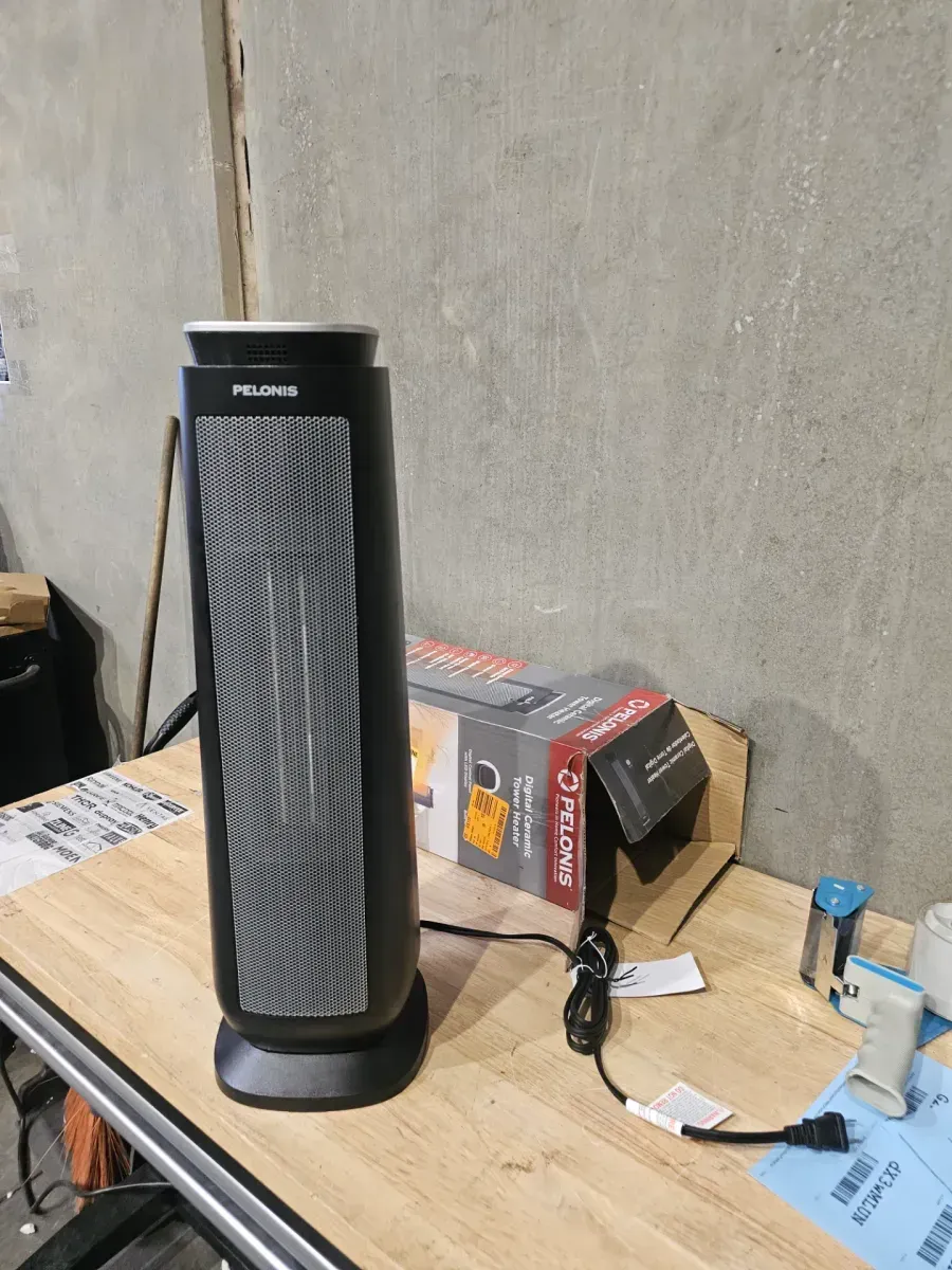 1500-Watt 23 in. Digital Tower Indoor Ceramic Heater Quiet Operation w/ Safety Overheat Protection and Fan Mode in Black - image 5